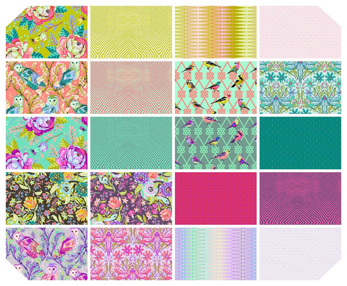Tula Pink - De La Luna 18 piece Fat Quarter Bundle Free Spirit Archived  Products - Quilt in a Day / Quilting Fabric